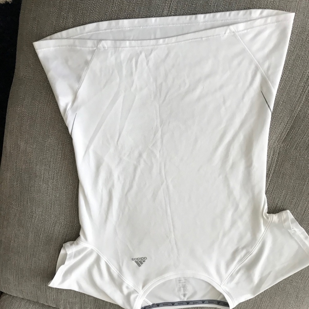 Adidas white running shirt